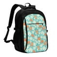 thumbnail image 1 of Balery Cute Sloth on Floral Tree Mochila con carga USB para hombre y mujer - Mochila impermeable y antirrobo para laptop con puerto USB para viajes, trabajo, 1 of 7