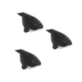 thumbnail image 3 of Hemoton 3pcs Whale Statue  Nautical Accent Decor Carved Whale Statue for Home Decor Wooden Whale Figure for Office Bedroom and Coffee Table Decoration, 3 of 8