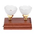 thumbnail image 2 of Kit de Lampe de Plafond à Double Tête Miniature 1:12 Décoration Maison, 2 of 5