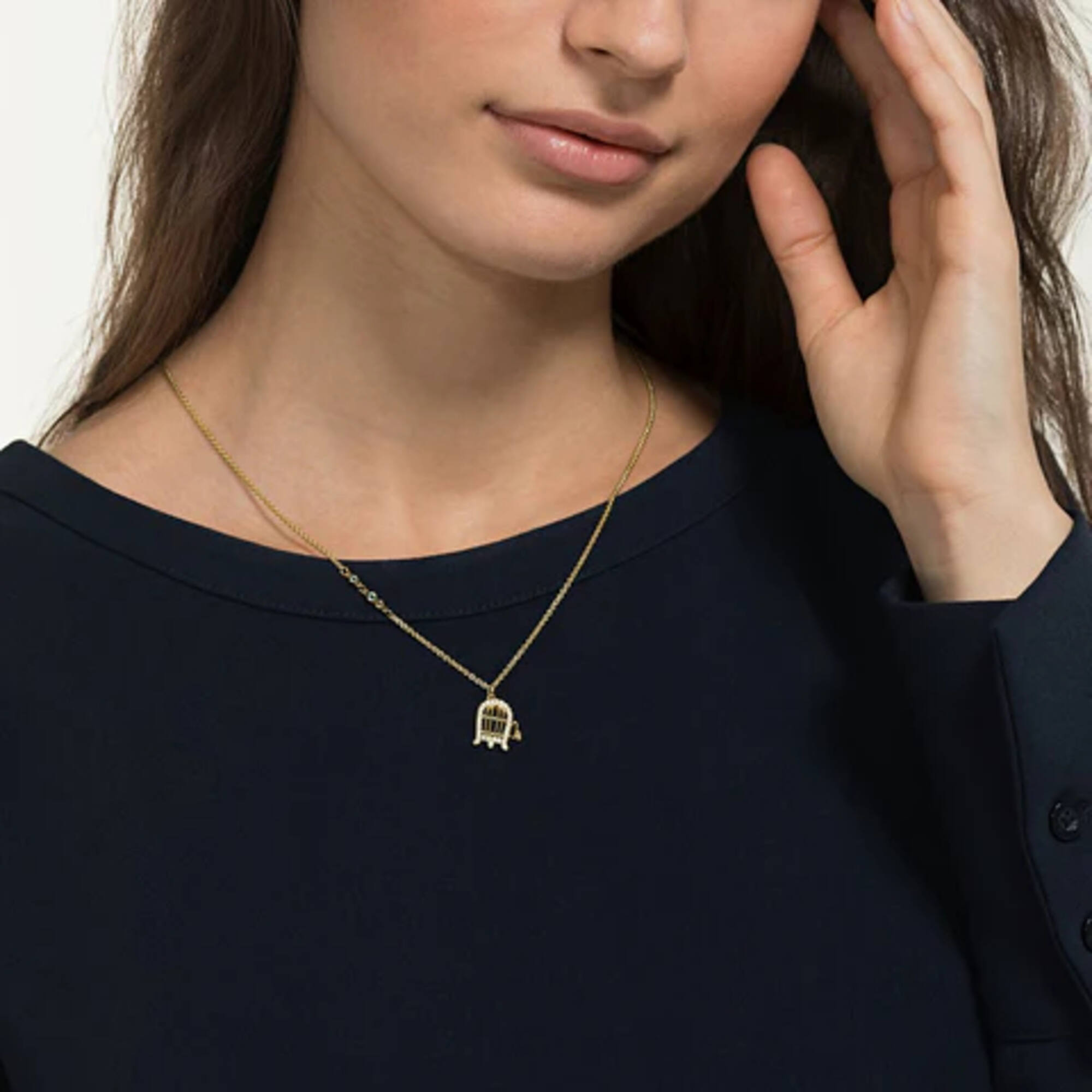 Swarovski 5487549 Women's Looney Tunes Tweety Gold Tone Necklace