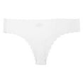 thumbnail image 1 of Besolor Women's Seamless Thongs Underwear Low Rise Ribbed Stretch Wavy Edge No Show Panties Soft Breathable Briefs, 1 of 2
