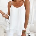 thumbnail image 2 of Sngxgn Basic Women's Tank Top Ladies V-Neck Camisole Loose Sleeveless Blouse Tank Shirt(White,XL), 2 of 7