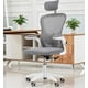 thumbnail image 1 of Silla Ejecutiva para Oficina Escritorio con Reposapies Reclinable Y Giratoria Asiento para Trabajo Ergonómica Respaldo Acojinados (Gris), 1 of 8