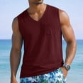 thumbnail image 2 of Men's Workout Tank Tops V Neck Sleeveless Shirts Quick Dry Athletic Gym Muscle T Shirt Lightweight Soft Tee, M, 2 of 8