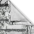 thumbnail image 3 of Ambesonne Forest Kitchen Curtains, Sketch Style Line Art, 55"x39", Black Grey White, 3 of 3
