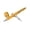 Golden, variant on Yajisi Dual Action Gravity Feed Airbrush Gun 0.3mm Spray Art Paint Tattoo Nail Tool Kit, Professional Cosmetic Craft Equipment with Accessories Included, 7.48 inches / 19 cm Length, Fireball Red