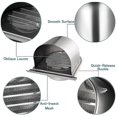 thumbnail image 4 of 4inch 100mm Waterproof Stainless Steel Vent Vent Hood Anti-corrosion Exhaust Extractor For Wall Air, 4 of 5
