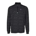 thumbnail image 2 of Men's Cutter & Buck Black Louisiana Tech Bulldogs Traverse Camo Print Stretch Quarter-Zip Pullover Top, 2 of 3