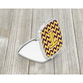 thumbnail image 2 of Letter T Chevron Purple and Gold Compact Mirror CJ1041-TSCM, 2 of 4