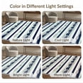 thumbnail image 7 of ODIKA 8'x10' Washable Area Rug Durable, Non-Slip Nautical Horizontal Bands Navy Pale Striped That Couch Vintage for Living Room, Under Sectional, Family, 7 of 7