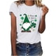 thumbnail image 1 of Camisetas con estampado del Día de San Patricio y cuello redondo para mujer, blusas femeninas cómodas a la moda, Tops Fridja bn948, 1 of 6