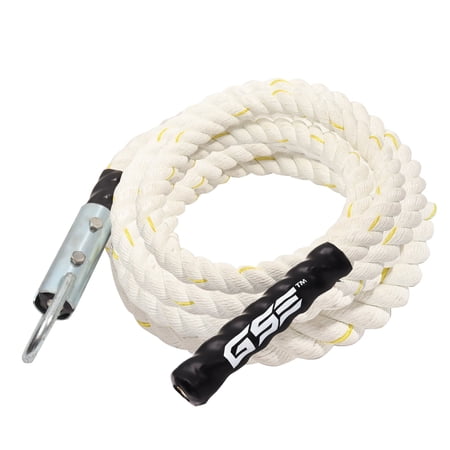GSE Games & Sports Expert Climbing Rope, Gym Battle Rope for Climbing Exercises, Strength Training - 15FT