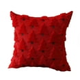 thumbnail image 2 of Funda de cojín decorativa cuadrada de 45x45 cm para sofá, cama o sala de estar | Decoración navideña | Tejido de poliéster con cremallera oculta | 1 unidad, 2 of 6