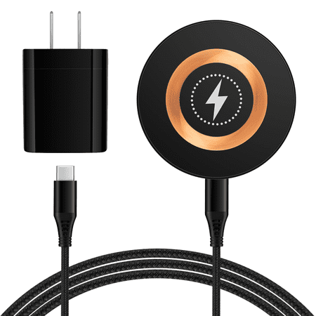 Eeyueer 15W Magnetic Wireless Charger Dock Station USB C Adapter Fast Charging Pad Compatible with Samsung Galaxy S26 Ultra Z Fold7 Flip7 S25 S24 FE S23 S22 iPhone 17 16 Google Pixel 10