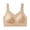 Khaki, variant on Pull On Bras for Women Full Coverage Wireless Seamless Tshirts Bra Push Up Anti Sagging Bralette Black M