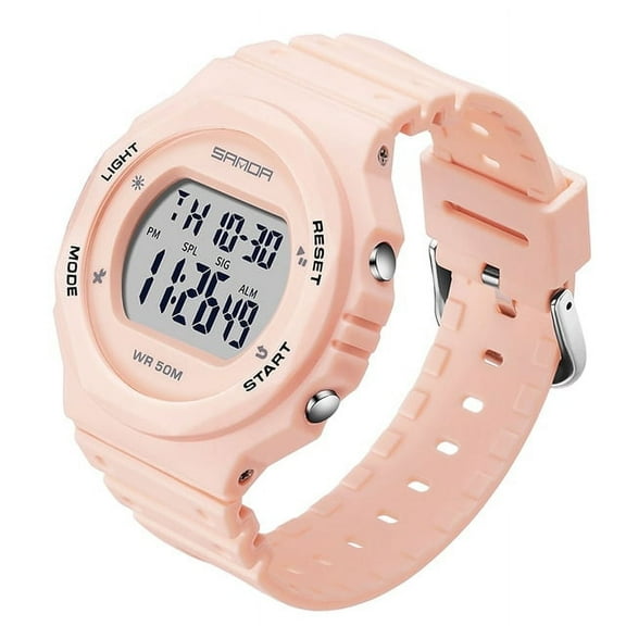 EXPLOJOY Women's Sports Digital Watch – Waterproof LED Electronic Wristwatch for Casual & Active Wear
