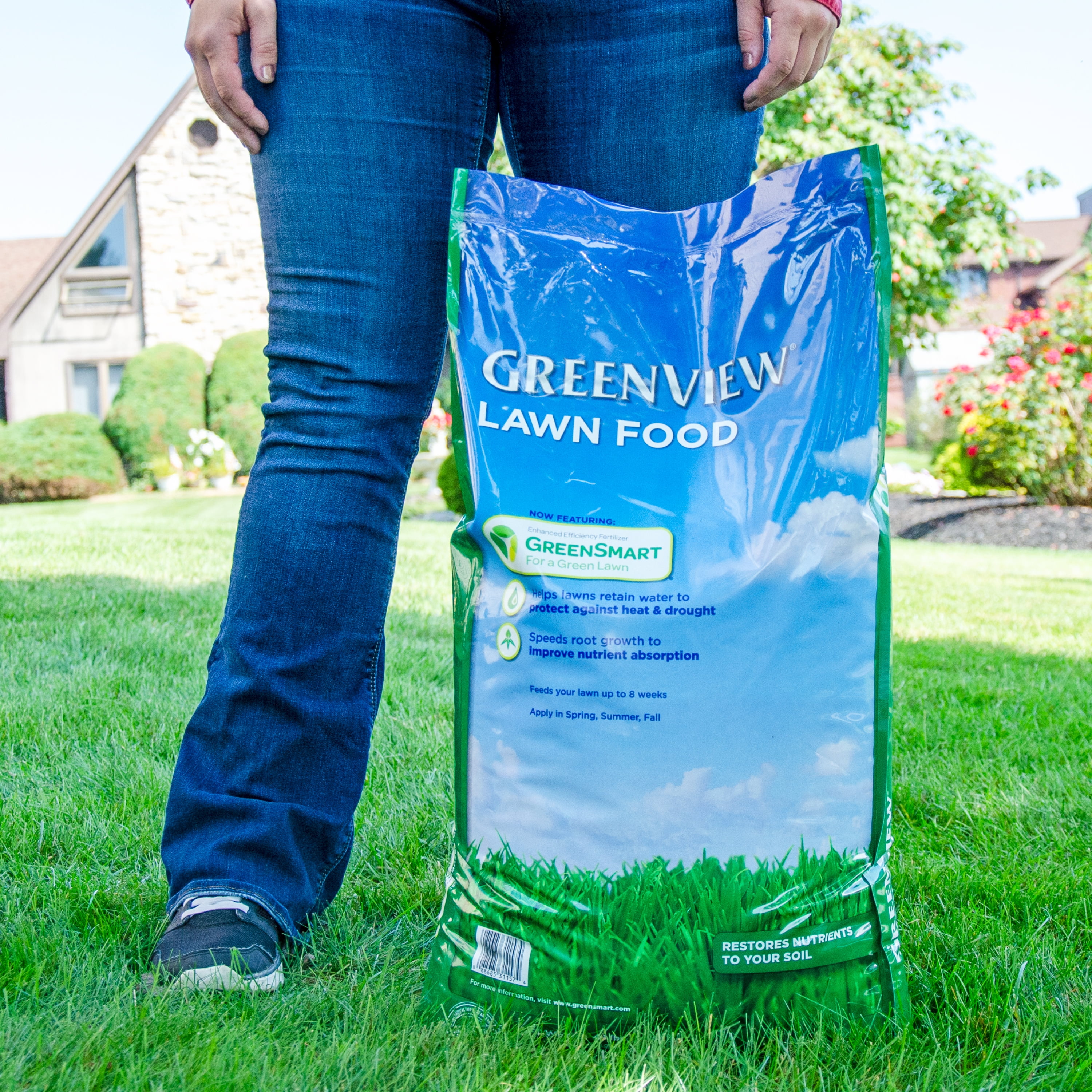 GreenView Lawn Food Fertilizer with GreenSmart - 48 lbs. - Covers 15,000 Sq. ft.