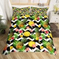 thumbnail image 4 of 2024 Pineapple Duvet Cover Tropical Palm Tree Leaves Bedding Set Microfiber Botanical Flower Comforter Cover Twin King For Teen, 4 of 7