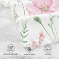 thumbnail image 4 of GZHJMY Face Hand Towel Set Watercolor Floral Pattern Delicate Flower Washcloth Washcloths, Quick-Dry Highly Absorbent Bath Towel- Pack of 2, 4 of 7