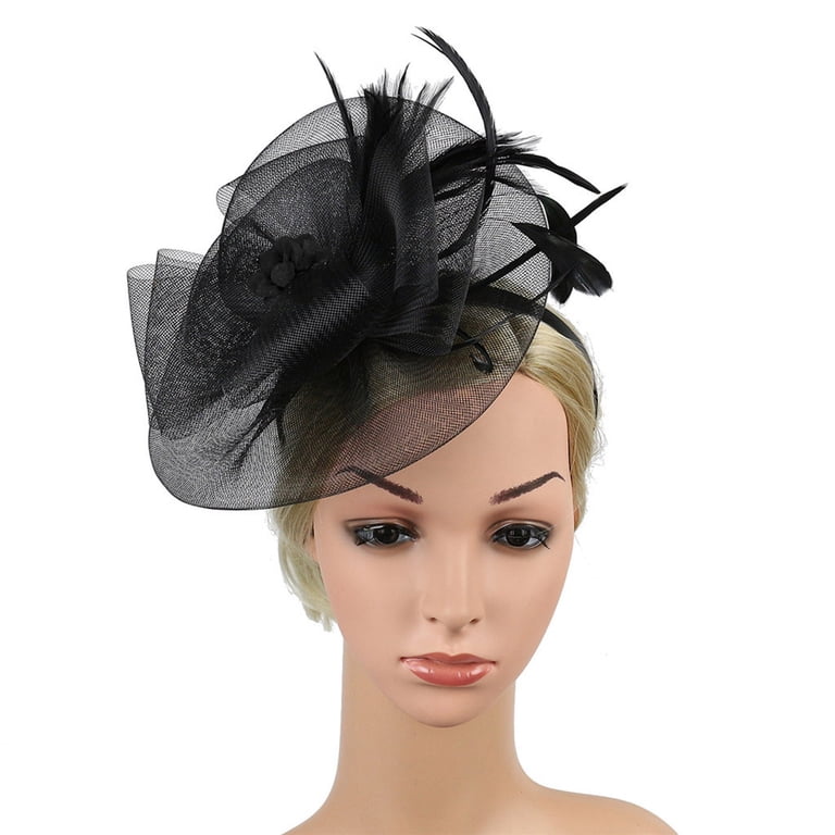 Black Headband for Women Fascinator Women display picture 1