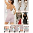 thumbnail image 6 of Sveltors Shapewear Bodysuit for Women Tummy Control Plunge Backless Shapewear Mid Thigh Mesh Shaping Body Shaper, 6 of 8