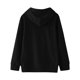 thumbnail image 2 of Gibobby Sudadera de forro polar para niños pequeños y niñas, abrigo superior de Color sólido para bebés y niñas, Tops para niñas(Negro, 3-4 Años), 2 of 4