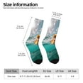 thumbnail image 2 of Fotbe Underwater Swimming Duck Calcetas Largas con Estampado para Hombre y Mujer – Calcetas de Compresión Transpirables y Elásticas, Viajar y Uso Diario Talla 5-11, 2 of 6
