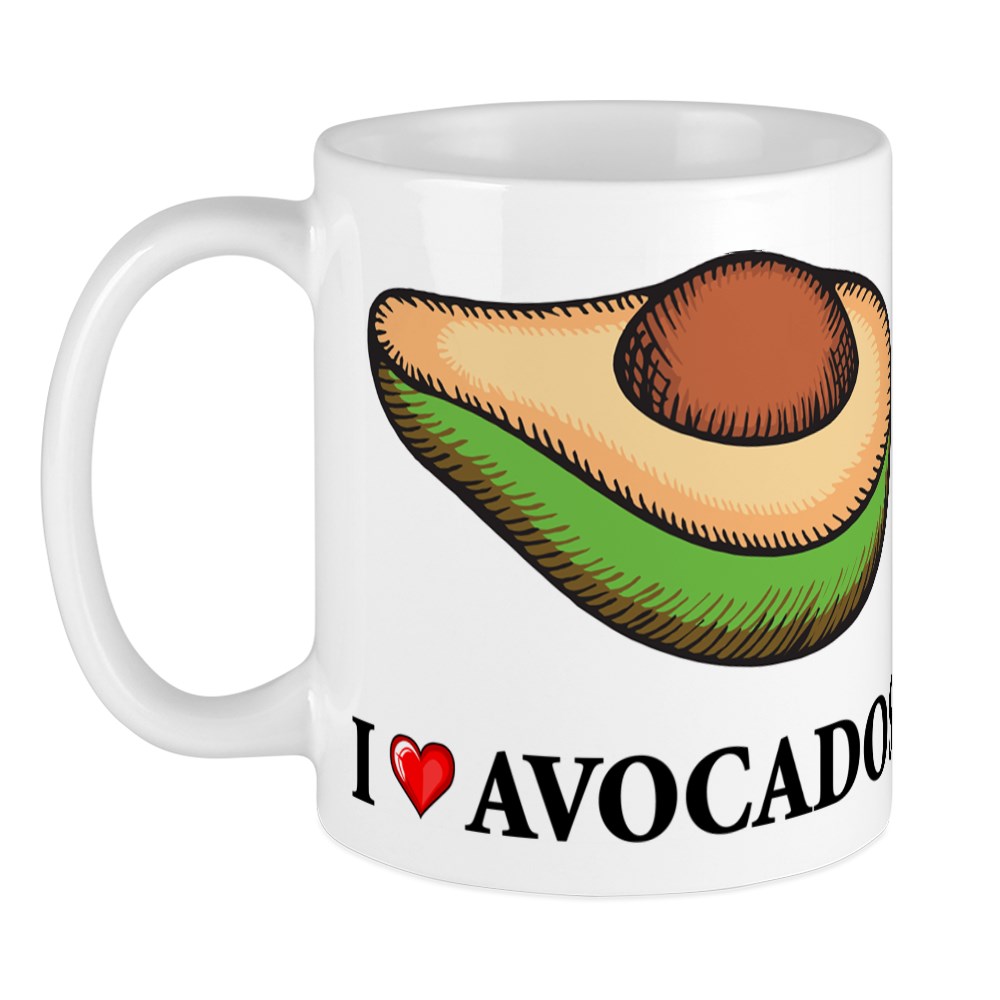 CafePress I Love Avocado Mug Unique Coffee Mug, Coffee Cup