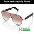 thumbnail image 2 of smart Audio Glasses, Stereo Sound & Touch CONTROL, Noise Cancelling Calls, USB-C Rechargeable, Long Battery Life, Fashion Travel Eyewear, 2 of 10