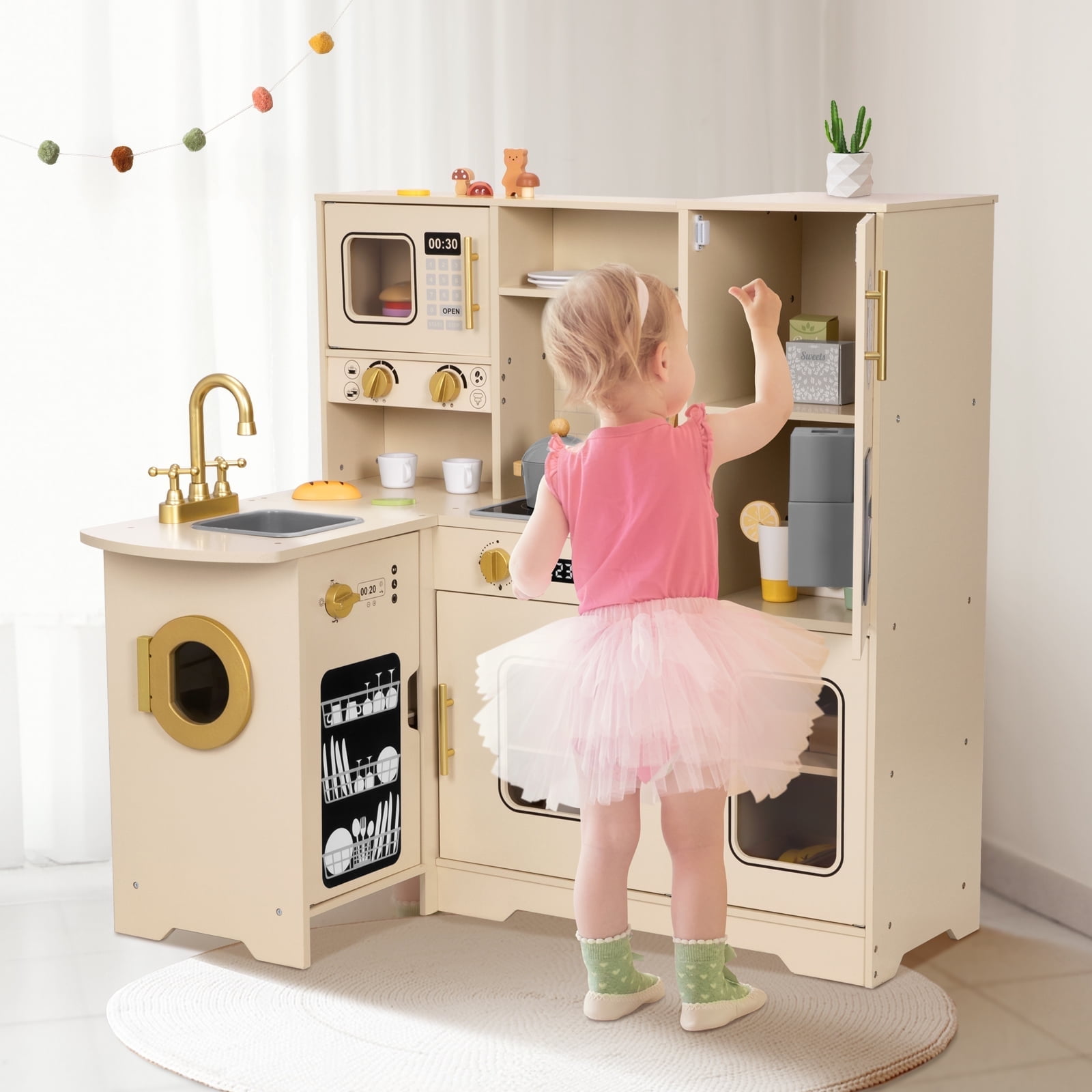 OOOK Kids Play Kitchen Set: Child-Friendly Appliance Playset for