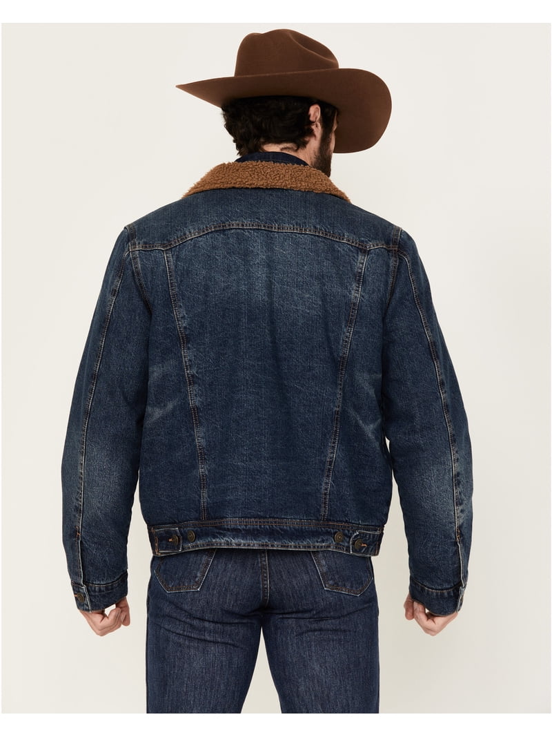 Blue Ranchwear Men's Clay Sherpa Lined Denim Jacket - BRFA24O11