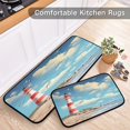 thumbnail image 6 of Coolnut Kitchen Rugs 2 Piece Waterproof Non Slip Kitchen Mat Lighthouse on Sunny Day Kitchen Rug Set for Sink Office Kitchen Cafe, 19.7"x47.2"+19.7"x27.6" Home Decor Gifts, 6 of 7
