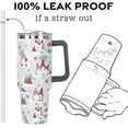 thumbnail image 4 of Christmas Gifts 40 oz Tumbler with Handle and Straw Lid,Cute Gifts for Women Santa Claus Sleigh Xmas Tree Vacuum Insulated Leak Proof Tumbler,Winter Holiday Accessories Stainless Steel Coffee Cup Mug, 4 of 6