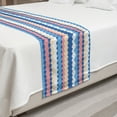 thumbnail image 2 of Boho Bed Runner, Colorful Grunge and Horizontal Zigzags Pattern, Decorative Accent Bedding Scarf for Hotels Homes and Guestrooms, King, Multicolor, by Ambesonne, 2 of 2
