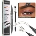 thumbnail image 1 of SharkTRUE 2-In-1 Dual-Ended Eyebrow Pencil With Brush: Waterproof, Long-Lasting, Natural 3D Look, 1 of 8