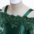 thumbnail image 6 of Girls Lace Dress Off Shoulder Flower Girls Princess Dress for Wedding Birthday Party, 6 of 7