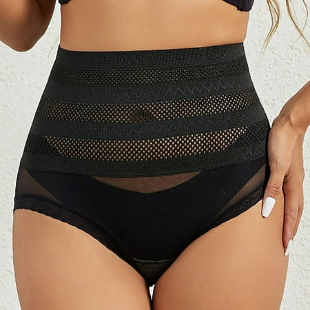 Pavied Tummy Control Underwear for Women Seamless Underwear Shapewear Panties For Women High Waist Cincher Shaping Underwear Body Shaper Girdle Panty High Waisted Underwear Womens Underwear Black L