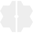 thumbnail image 4 of 26"OD x 2"ID x 9"C x 1"P Daisy Architectural Grade PVC Contemporary Ceiling Medallion, Two Piece, 4 of 11