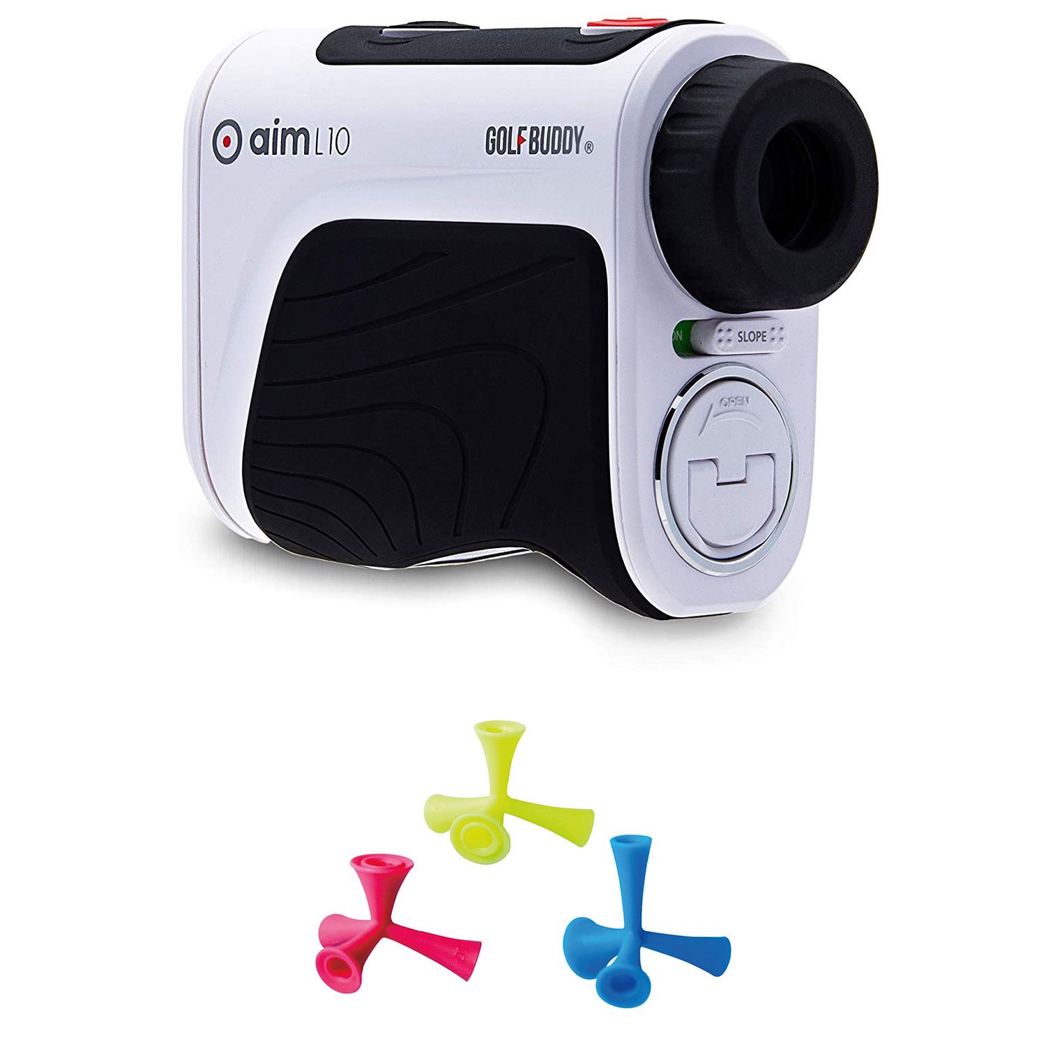 GolfBuddy Aim L10V Golf Distance Talking Rangefinder + 3 Pack