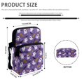 thumbnail image 6 of Eheartsgir Ghost Bat Design Lightweight Crossbody Bag, Polyester Crossbody Purse Back Zipper Pocket Phone Purse Bags for Shop Hiking, 6 of 7