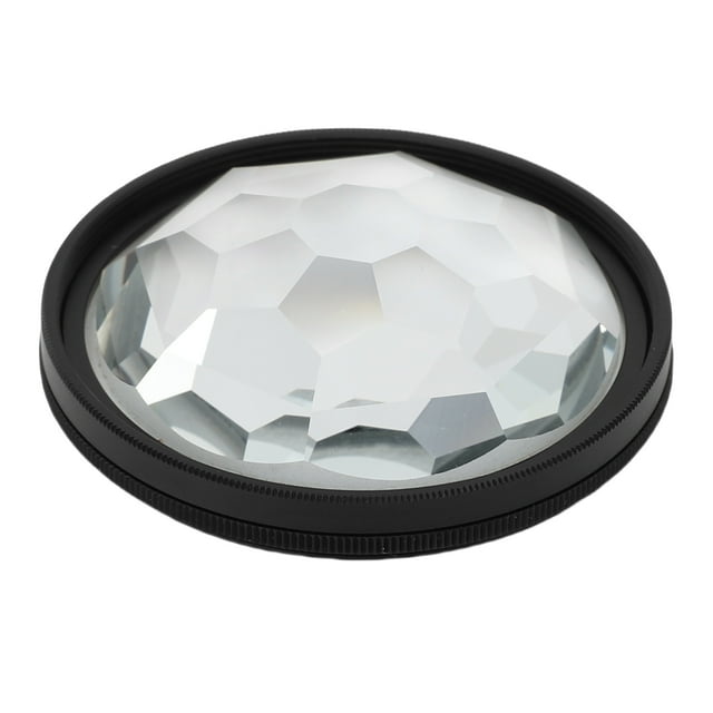 35 to 85mm Kaleidoscope Lens Filter, Photography Prism Crystal Glass Effect Filter for Photography Creation Repeating Subjects