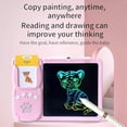 thumbnail image 3 of Croeve Talking Tablet, 2-in-1 English Speaking Flashcards & Interactive Drawing Tablet for Language Learning, 224/550 Words, Plug and Play, Situational Teaching (Pink-550word), 3 of 7