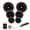 Brown, variant on Donut Hair Bun Maker Set - 7 Rings (1 Extra-Large, 2 Large, 2 Medium, 2 Small), 5 Elastic Bands, 20 Hair Pins
