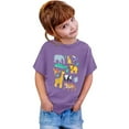 thumbnail image 3 of Kiijoy Toddler Girls Graphic T Shirt Animal Print Short Sleeved Kids Soft Casual T-Shirt, 3 of 3