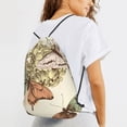 thumbnail image 2 of XMXT Unisex Drawstring Backpack for Women Men, Colorful Butterfly Painting Waterproof Gym Bag String Bags for Shopping Sport Travel, s, 2 of 8