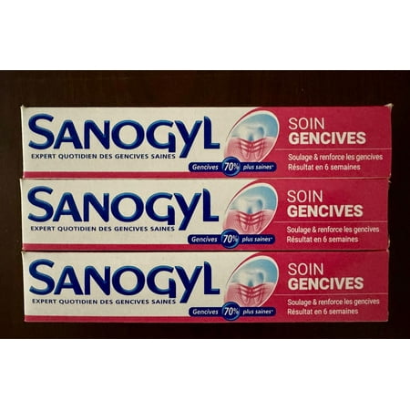 SANOGYL SOIN GENCIVES 70% PLUS SAINES 3 PCS EACH 75ML