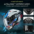 thumbnail image 3 of Bluetooth Modular Motorcycle Generic DOT Approved, Full Face Flip-Up Dual Visor with Built-in Sun Shield, Removable Washable Liner for Adults Men Women Casco para Moto, 3 of 5