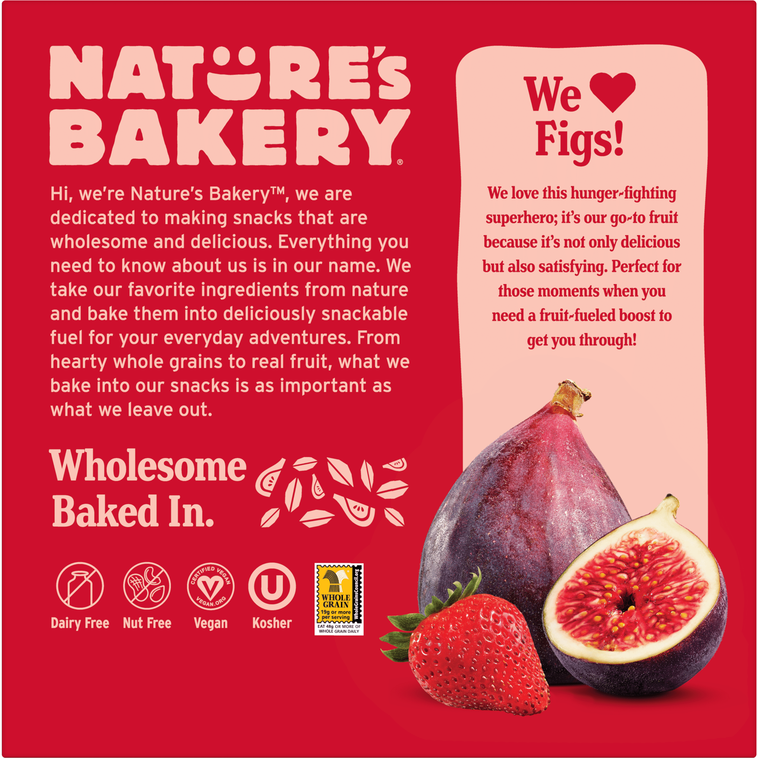 Nature's Bakery Strawberry Fig Bars, 2 oz Snack Bars (36 Ct), Plant-Based, Vegan, Non-GMO
