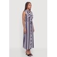 thumbnail image 2 of Women's Striped Sleeveless Midi Shirt Dress, 2 of 3