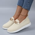 thumbnail image 6 of Womens Shoes,Comfort Loafers Lightweight Breathable for Everyday Wear Versatile Comfort Loafers for Work Leisure,Shoes for Women,White,6.5, 6 of 9